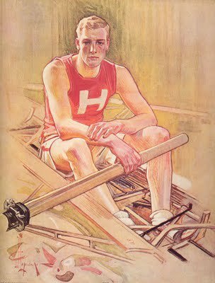 Harvard Rower Art