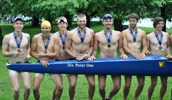 Smiling Michigan Rowers